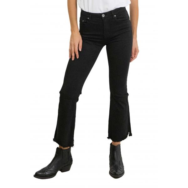 Pantalone sfrangiato alla caviglia tinta unita Alice